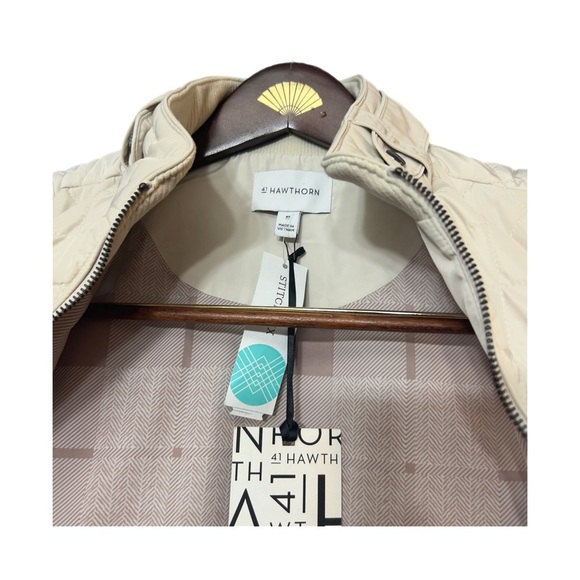 41 Hawthorn Dulcie Quilted Vest Women’s Cream Packable Puffer Full Zip Size XS - Picture 5 of 6